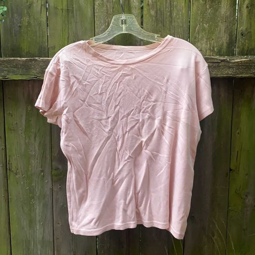 Pink ribbed top sz. S